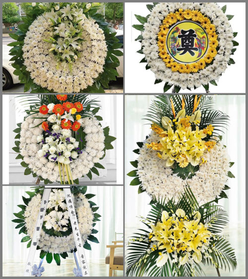 黑龙江佳木斯郊区大来镇山音村花圈速递